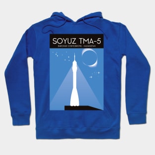 Soyuz Baikonur Cosmodrome - Kazakhstan space art Hoodie